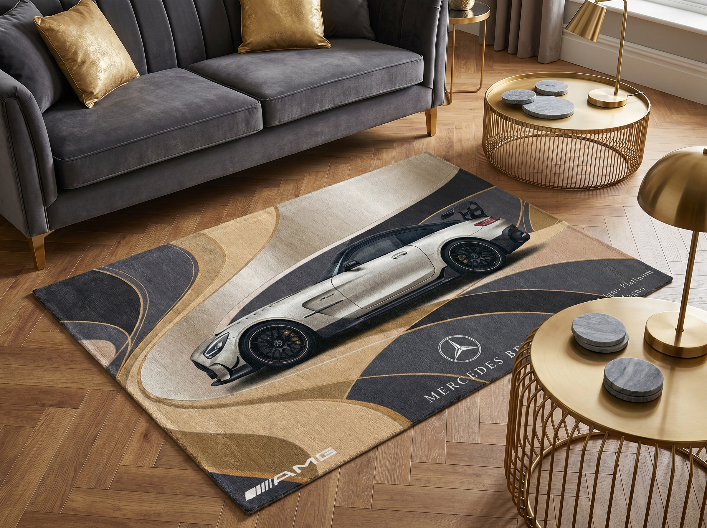 Mercedes Benz AMG GT — Designo Platinum Magno